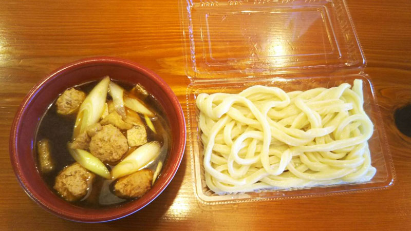 田舎やの しもつけエール飯 / ピリ辛つくね汁うどん